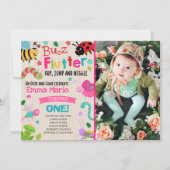 Invitation Le rose de fille d'invitation d'anniversaire (Devant)