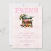 Invitation Le rose de la Fête des mariées du marché (Devant)