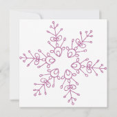 Invitation Le rose scintillant ornemente Noël moderne (Dos)