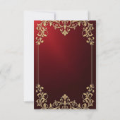 Invitation Le rouge évoque le luxe (Dos)