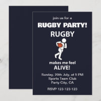 Le Rugby Me Fait Me sentir Vivant Parti de Rugby