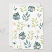 Invitation Le Safari de la fille, deux anniversaires sauvages (Dos)