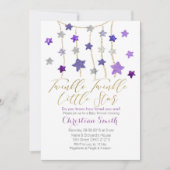 Invitation Le scintillement LILAS POURPRE tient le premier (Devant)