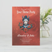 Invitation Le secret de la beauté pâle, (Debout devant)