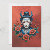 Invitation Le secret de la beauté pâle, (Dos)