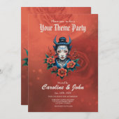 Invitation Le secret de la beauté pâle, (Devant / Derrière)