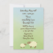 Invitation Le Seigneur est Notre Berger Baby shower Invitatio (Dos)