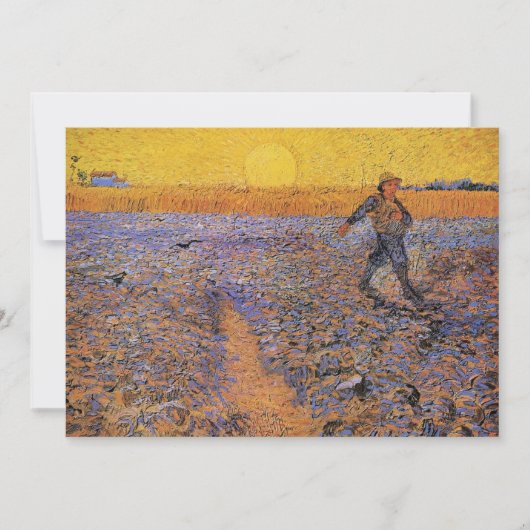 Invitation Le Semeur par Vincent van Gogh (Devant)