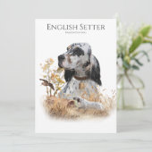 Invitation Le Setter anglais, la chasse à la passion (Debout devant)