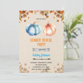 Invitation Le sexe Citrouille révèle l'invitation à la douche (Debout devant)