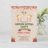 Invitation Le sexe de Noël révèle l'invitation (Debout devant)