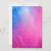 Invitation Le sexe mou révèle l'aquarelle (Dos)