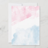 Invitation Le sexe rose et bleu révèle le modèle (Dos)