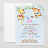 Invitation Le singe, le genre des singes révèlent l'invitatio (Devant / Derrière)