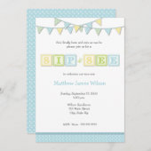 Invitation Le Sip de bébé et voient l'invitation (Devant / Derrière)