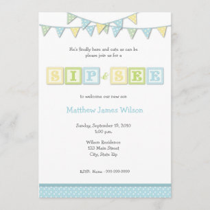 Invitation Le Sip de bébé et voient l'invitation