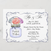 Invitation Le Sip de pot de maçon et voient l'invitation de (Devant / Derrière)