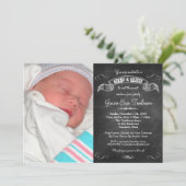 Invitation Le Sip de tableau de photo de bébé et voient la (Debout devant)