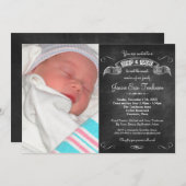 Invitation Le Sip de tableau de photo de bébé et voient la (Devant / Derrière)