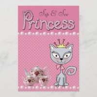 Le Sip rose mignon et voient princesse Kitty Cat