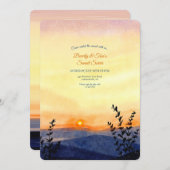 Invitation le soir au coucher du soleil (Devant / Derrière)