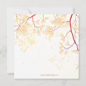 Invitation Le soir, la fête de Thanksgiving se termine (Dos)