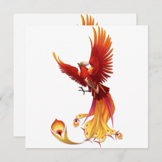 Invitation Le Soleil Phoenix (Devant / Derrière)