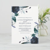 Invitation Le sommet de la marine boho en blanc| Mariage (Debout devant)