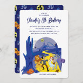 Invitation Le sorcier de la fête d'anniversaire d'Oz Hallowee (Devant / Derrière)