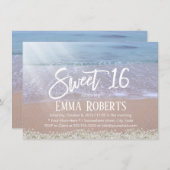 Invitation Le souffle du bébé rustique fleurit le bonbon 16 à (Devant / Derrière)