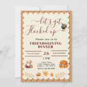 Invitation le souper de l'Action de grâces (Devant)