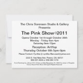 Invitation Le spectacle rose 2011 (Dos)