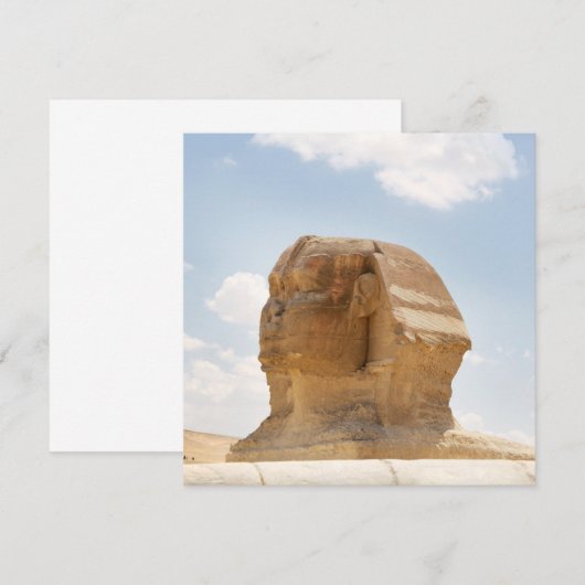 Invitation Le sphinx (Devant / Derrière)