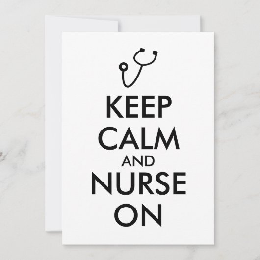 Invitation Le stéthoscope de cadeau d'infirmière gardent le (Devant)
