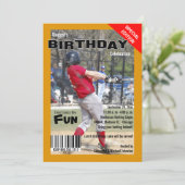 Invitation Le style fait sur commande de magazine folâtre (Debout devant)