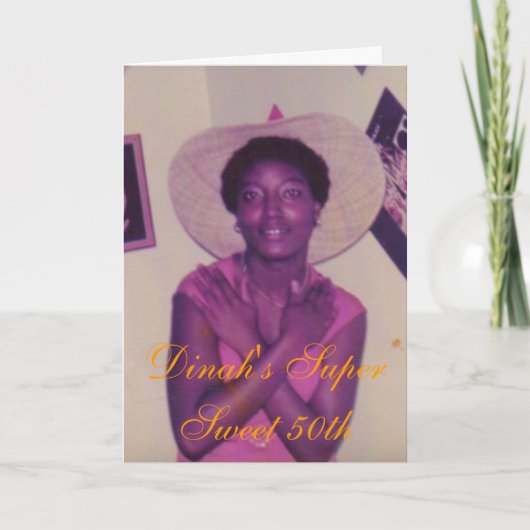 Invitation Le Super Sweet 50e de Dinah (Devant)