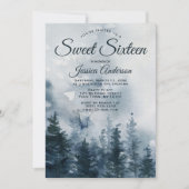 Invitation Le Sweet sixteen forestier de Misty (Devant)