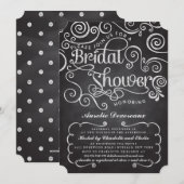 Invitation Le tableau de fantaisie moderne tourbillonne Fête (Devant / Derrière)