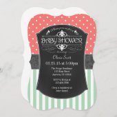 Invitation Le tableau en bon état de corail barre (Devant / Derrière)