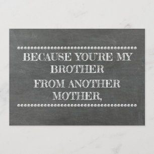 Invitation Le tableau GROOMSMAN/ÉQUIPENT MIEUX la proposition