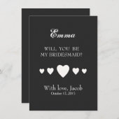 Invitation Le tableau noir sera-tu ma servante (Devant / Derrière)