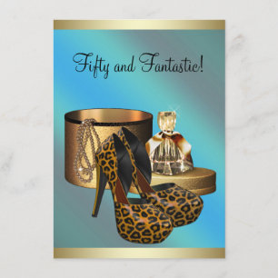Invitation Le talon haut chausse anniversaire de la femme