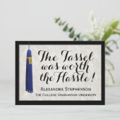 Invitation Le Tassel valait la peine de la Hassle Blue Gradua (Debout devant)