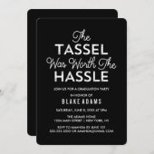 Invitation Le Tassel Vaut La Diplôme Hassle (Devant / Derrière)