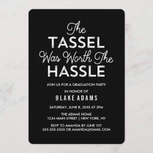 Invitation Le Tassel Vaut La Diplôme Hassle