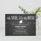 Invitation Le Tassel Vaut La Peine Du Chalkboard Hassle (Debout devant)