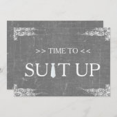 Invitation Le temps d'adapter le tableau de bord de Chalk Bla (Devant / Derrière)