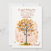 Invitation Le Temps de la Cueillette des Pommes (Devant)