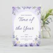 Invitation Le temps le plus unique de l'année Anniversaire hi (Debout devant)