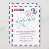 Invitation Le Texas à la Corée Air mail Militaire Déménagemen (Devant / Derrière)